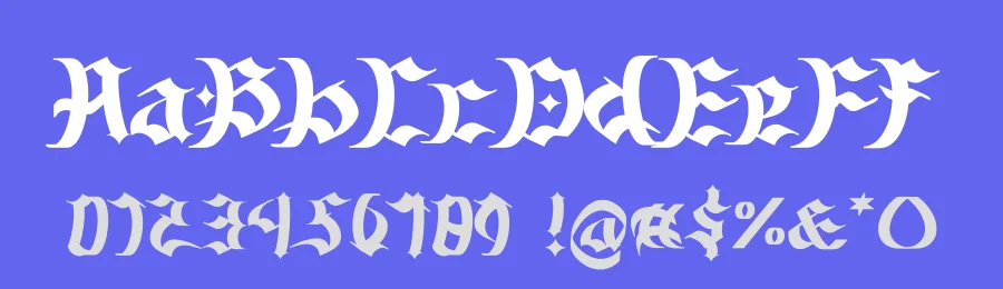 Fourient – Blackletter Gothic Font by Dhabee — Blackletter Font — thumbnail 3