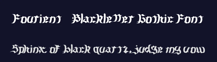Fourient – Blackletter Gothic Font by Dhabee — Blackletter Font — thumbnail 2