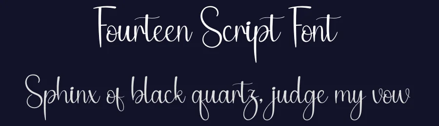 Fourteen Script Font by creativeletter — Script Handwritten Font — thumbnail 2