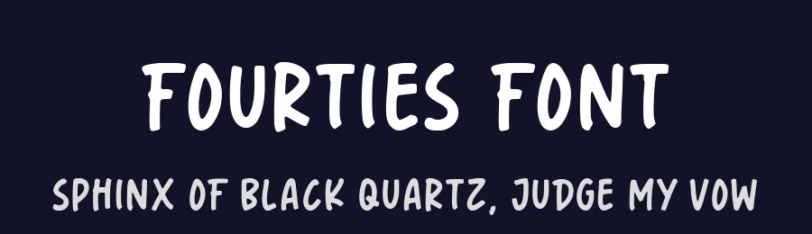 Fourties Font by AesthericaStudio — Display Font — thumbnail 2