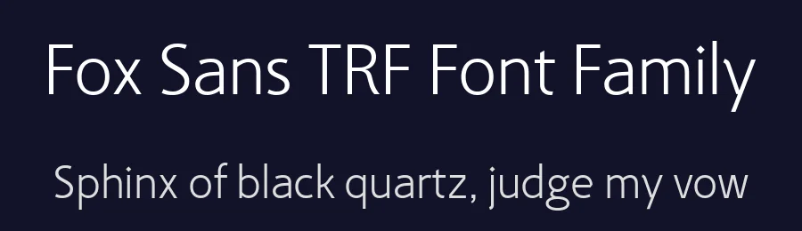 Fox Sans TRF Font Family by Typeface — Sans Serif Font — thumbnail 2