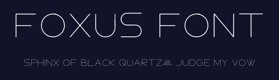Foxus Font by nestype — Display Font — thumbnail 2