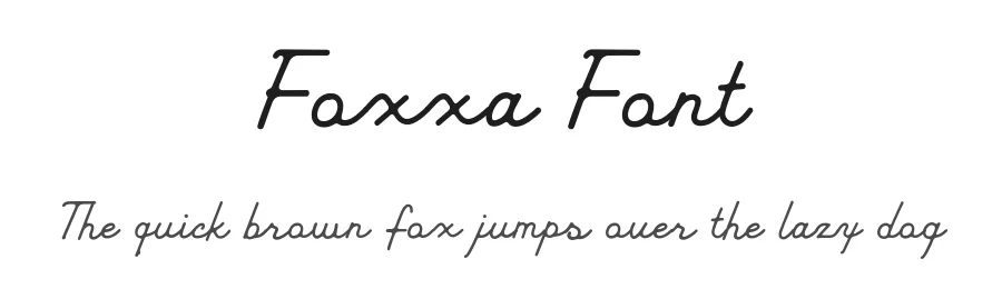 Foxxa Font by bodig — Script Handwritten Font