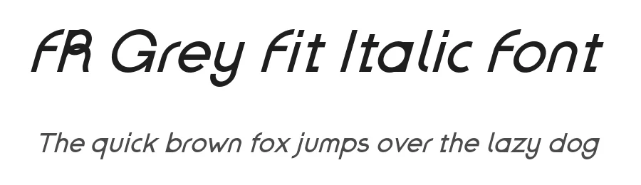 FR Grey Fit Italic Font by ffeeaarr — Serif Font