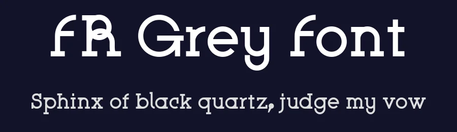 FR Grey Font by ffeeaarr — Slab Serif Font — thumbnail 2