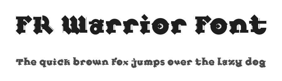 FR Warrior Font by ffeeaarr — Blackletter Font