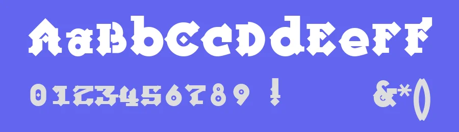 FR Warrior Plain Font by ffeeaarr — Blackletter Font — thumbnail 3