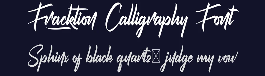 Fracktion Calligraphy Font by nihstudio — Script Handwritten Font — thumbnail 2
