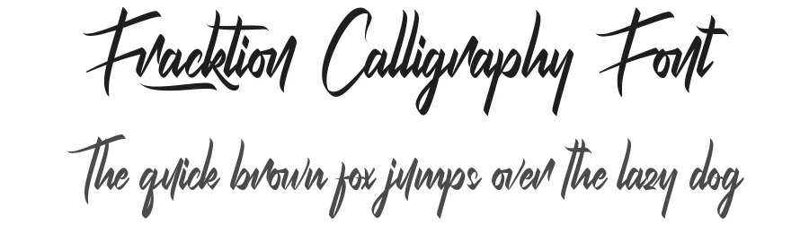 Fracktion Calligraphy Font by nihstudio — Script Handwritten Font
