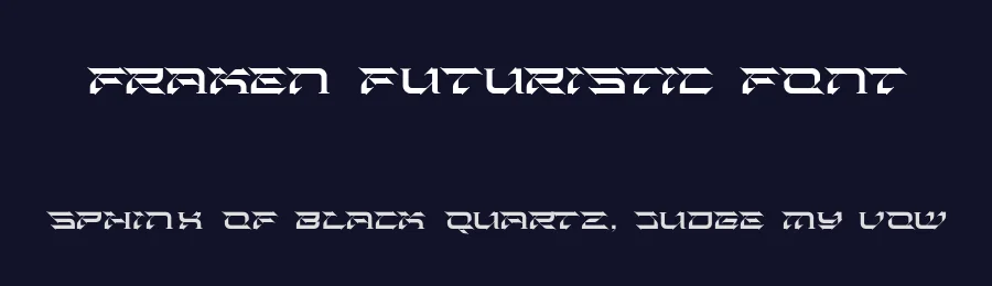Fraken Futuristic Font by HolisFonts Typestudio — Display Font — thumbnail 2