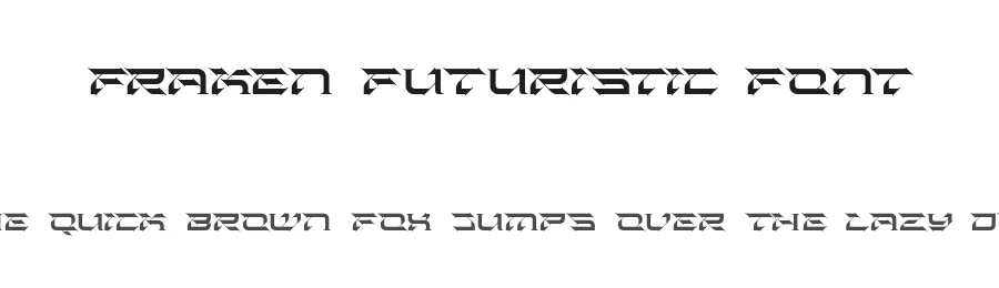 Fraken Futuristic Font by HolisFonts Typestudio — Display Font