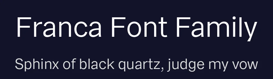 Franca Font Family by Rene Bieder — Sans Serif Font — thumbnail 2