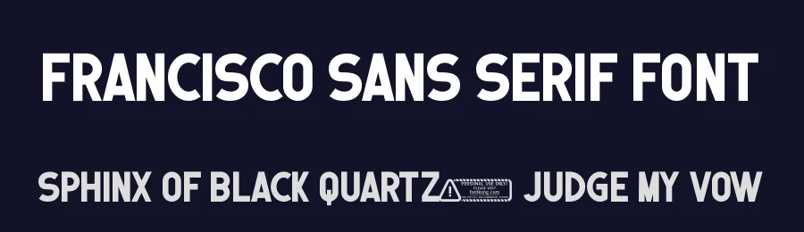 Francisco Sans Serif Font by overlaytemplates — Sans Serif Font — thumbnail 2