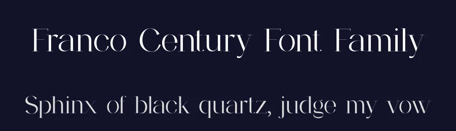 Franco Century Font Family by UICreative — Serif Font — thumbnail 2