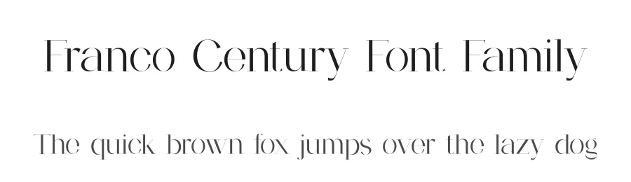 Franco Century Font Family by UICreative — Serif Font