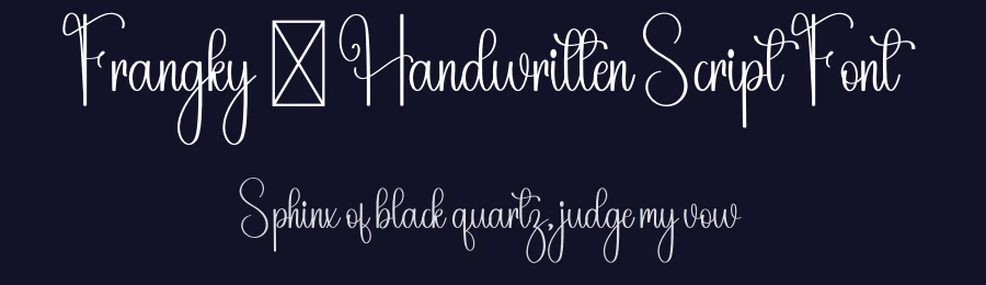 Frangky – Handwritten Script Font by freshtypeink — Script Handwritten Font — thumbnail 2