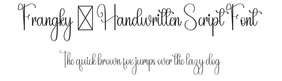 Frangky – Handwritten Script Font by freshtypeink — Script Handwritten Font