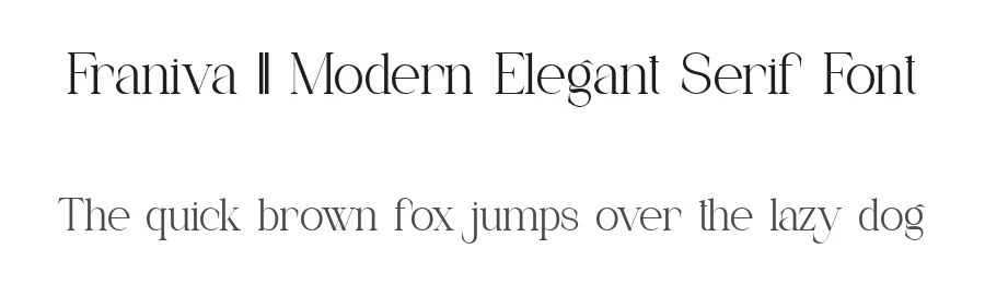 Franiva || Modern Elegant Serif Font by ErmediaStudio — Display Font
