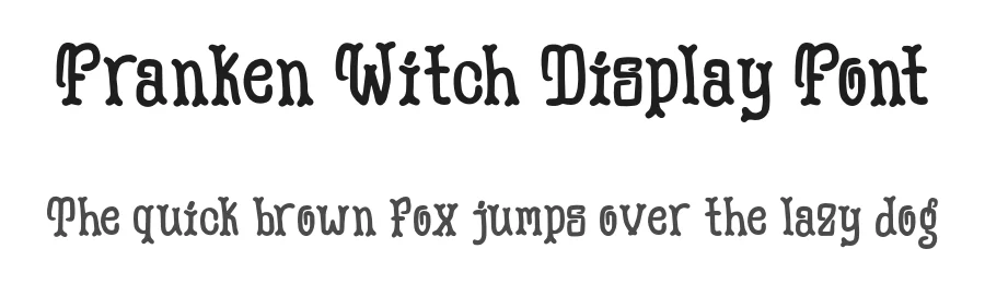 Franken Witch Display Font by pandekastudio — Script Handwritten Font