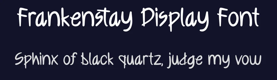 Frankenstay Display Font by Dhabee — Display Font — thumbnail 2