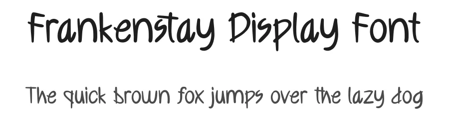 Frankenstay Display Font by Dhabee — Display Font