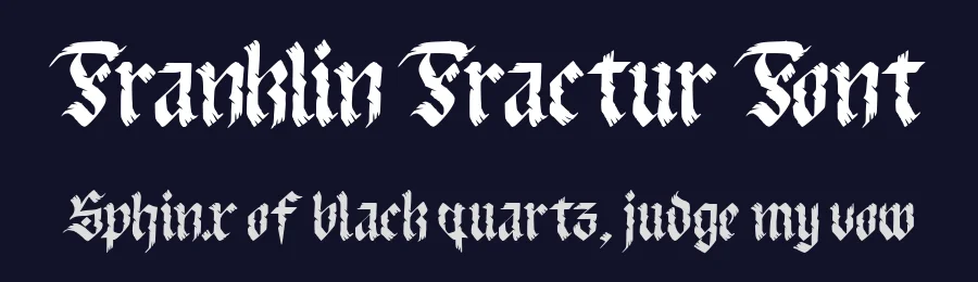 Franklin Fractur Font by waptype0894 — Blackletter Font — thumbnail 2