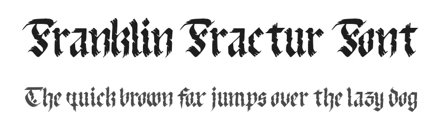 Franklin Fractur Font by waptype0894 โ Blackletter Font