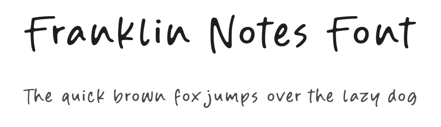 Franklin Notes Font by Letteralle Studio — Script Handwritten Font