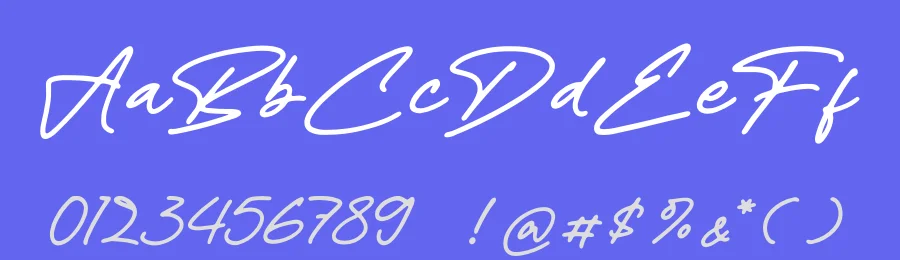 Frankliny – Monoline Signature Font by glorytype — Script Handwritten Font — thumbnail 3