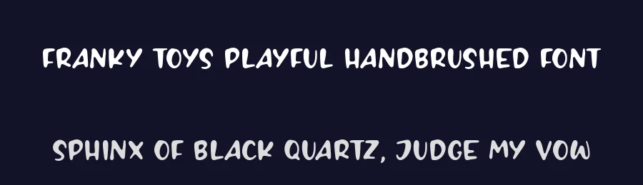 FRANKY TOYS Playful Handbrushed Font by balpirick — Script Handwritten Font — thumbnail 2