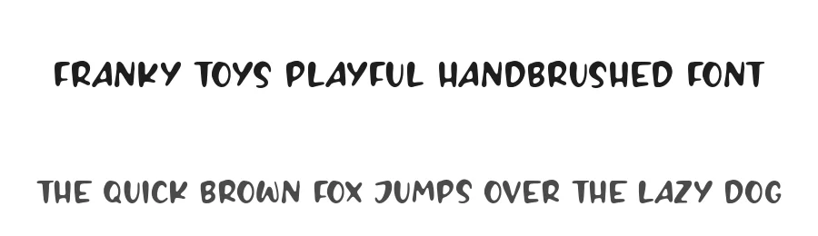 FRANKY TOYS Playful Handbrushed Font by balpirick — Script Handwritten Font