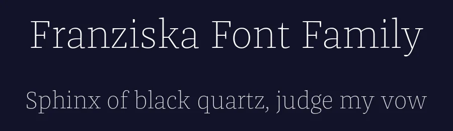 Franziska Font Family by Jakob Runge — Serif Font — thumbnail 2