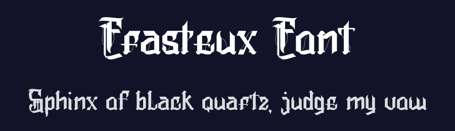 Frasteux Font by Dhabee — Blackletter Font — thumbnail 2