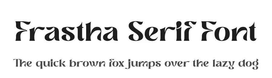 Frastha Serif Font by Ekahermawan โ Serif Font
