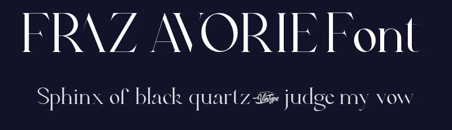 Fraz Avorie Font by VinType — Sans Serif Font — thumbnail 2