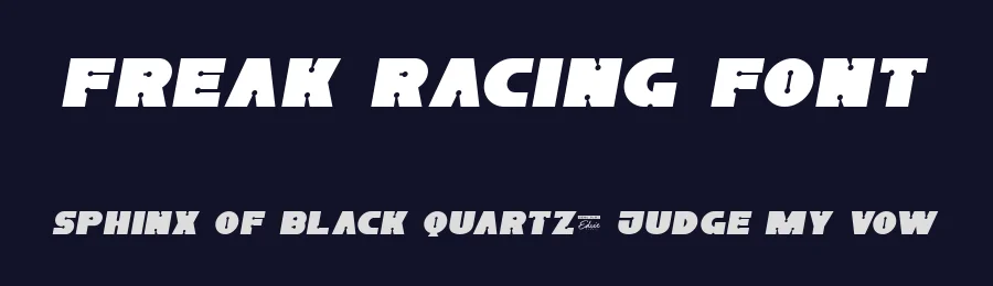 Freak Racing Font by edricstudio — Decorative Font — thumbnail 2