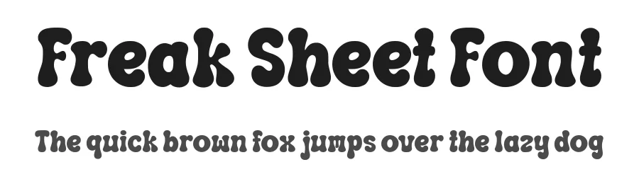 Freak Sheet Font by Siapgraph — Display Font
