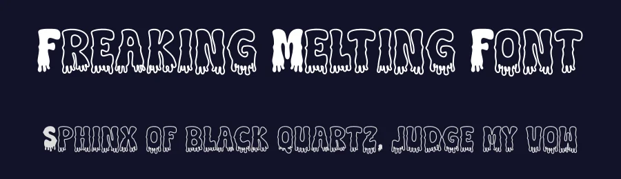Freaking Melting Font by Siapgraph — Display Font — thumbnail 2