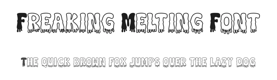 Freaking Melting Font by Siapgraph — Display Font