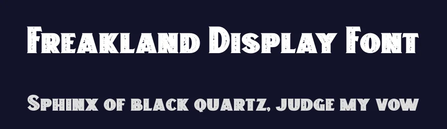 Freakland Display Font by fontkong — Display Font — thumbnail 2