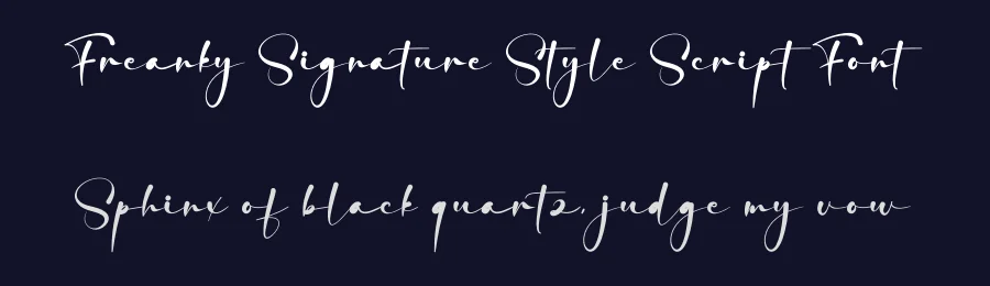 Freanky Signature Style Script Font by creativeletter — Script Handwritten Font — thumbnail 2