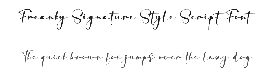 Freanky Signature Style Script Font by creativeletter — Script Handwritten Font