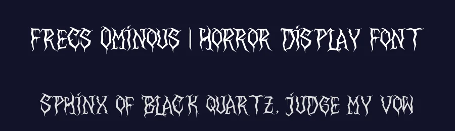 Frecs Ominous | Horror Display Font by Denustudios — Display Font — thumbnail 2