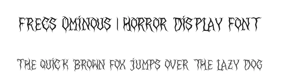Frecs Ominous | Horror Display Font by Denustudios — Display Font