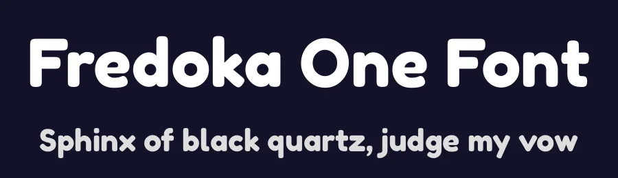 Fredoka One Font by Hamilton — Display Font — thumbnail 2