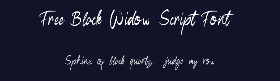 Free Black Widow Script Font by youthlabs — Script Handwritten Font — thumbnail 2