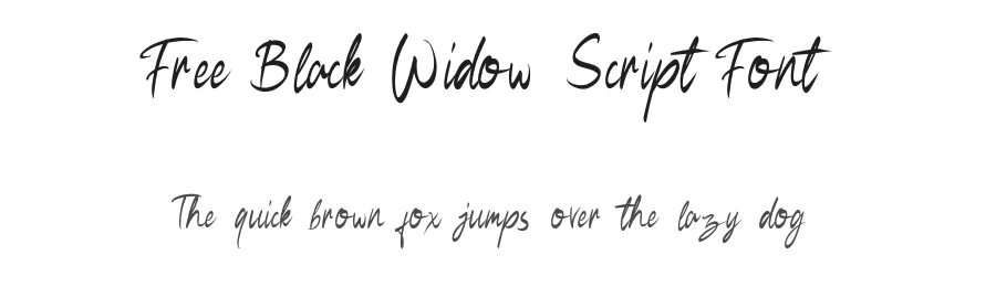 Free Black Widow Script Font by youthlabs — Script Handwritten Font