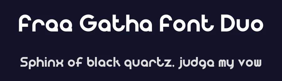 Free Gatha Font Duo by khaiuns — Sans Serif Font — thumbnail 2