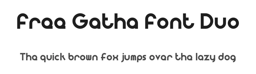 Free Gatha Font Duo by khaiuns — Sans Serif Font