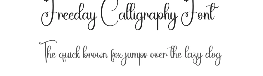 Freeday Calligraphy Font by andikastudio — Script Handwritten Font